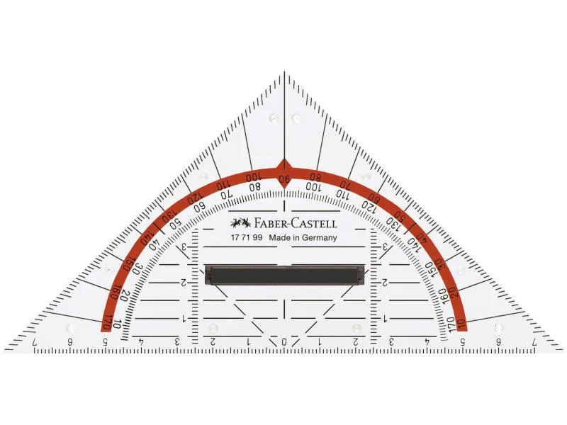 Faber-Castell Geodreieck 14 cm mit Griff
