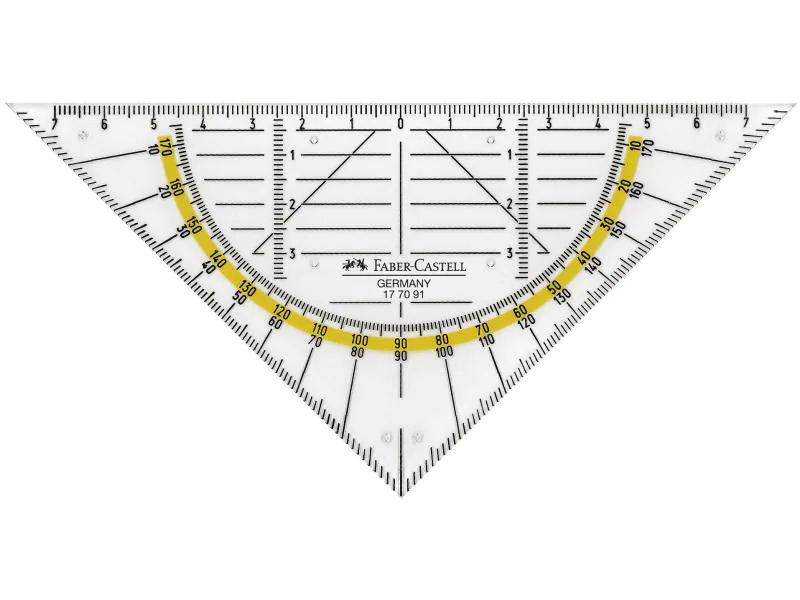 Faber-Castell Geodreieck 14 cm mit Griff