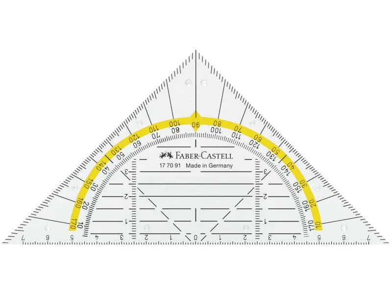 Faber-Castell Geodreieck 14 cm mit Griff