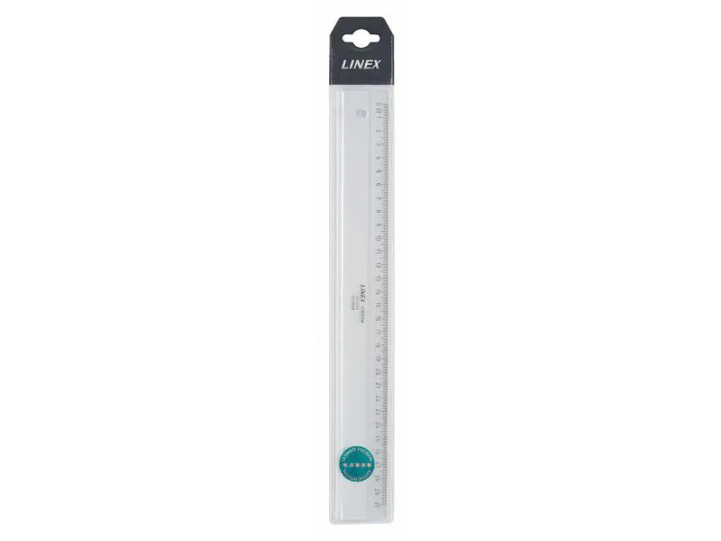 Linex Lineal mit Tuschekante, 30 cm