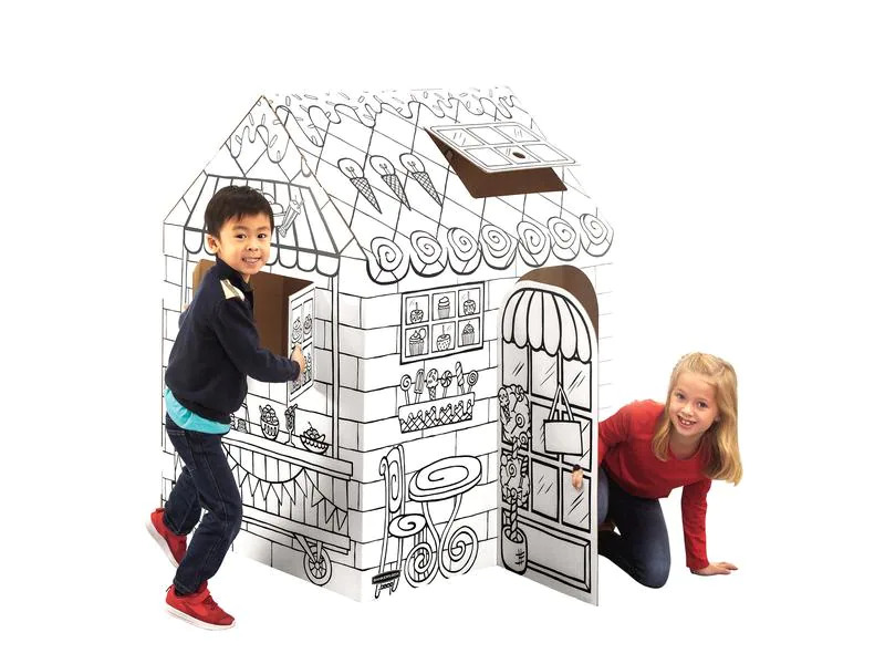 Fellowes Ausmal-Spielhaus Candyshop 121.3 x 96.5 x 81.3 cm