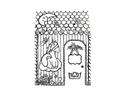 Fellowes Ausmal-Spielhaus Einhorn 121.3 x 96.5 x 81.3 cm