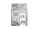 Fellowes Ausmal-Spielhaus Einhorn 121.3 x 96.5 x 81.3 cm