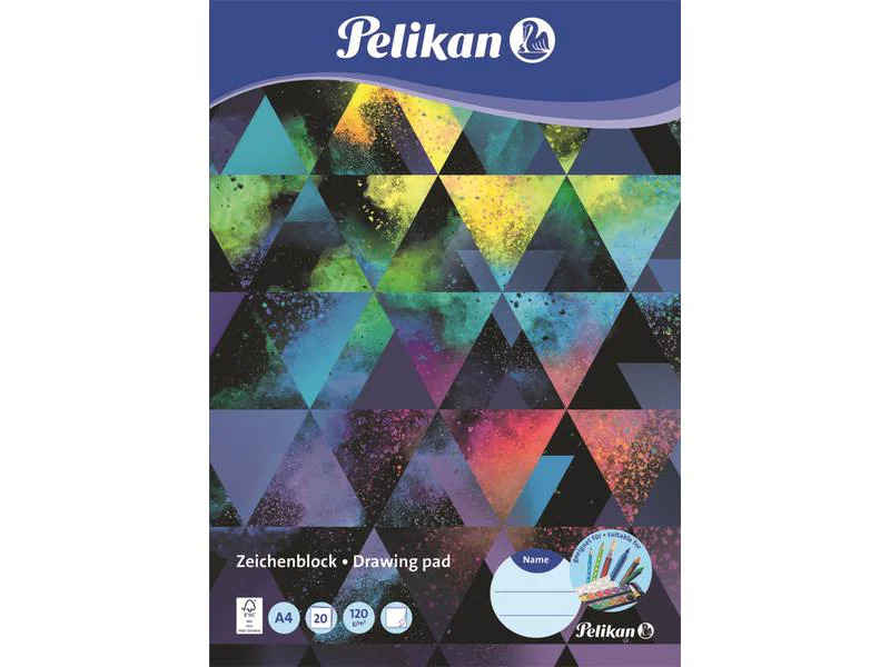 Pelikan Zeichenblock A4 à 2 Motive 20 Blatt