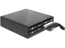 Delock 5.25-Einbaurahmen 4x 2.5″ SATA HDD/SSD Hot-Swap, Lock