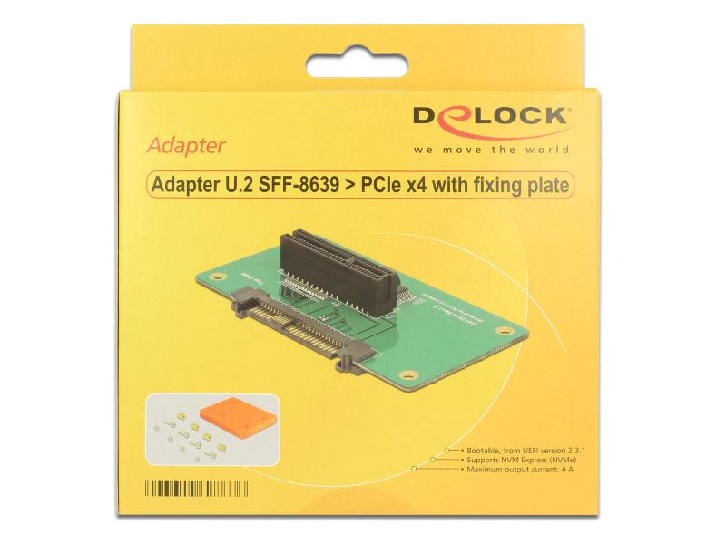 Delock Adapterplatine U.2 - PCI-Express x4 extern