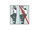 Mentrex Feuerleiter 5 m mit Abstandshalter