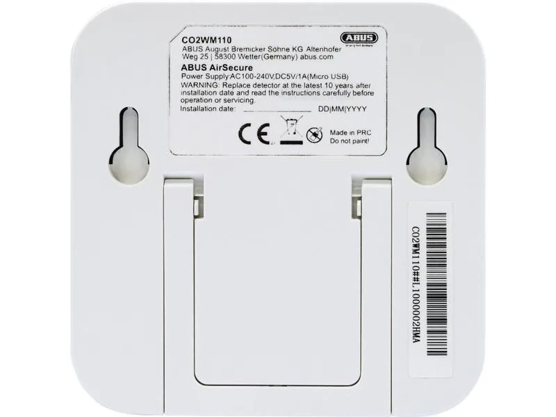 Abus Kohlendioxid Melder AirSecure CO2WM110 mit Display