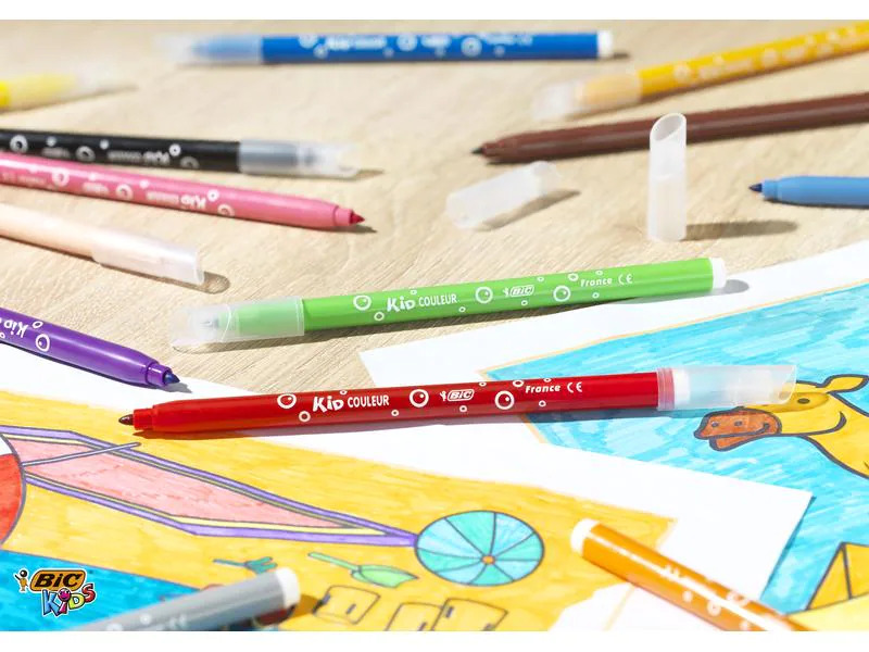 BIC Fasermaler Kid Couleur 24 Stück Mehrfarbig