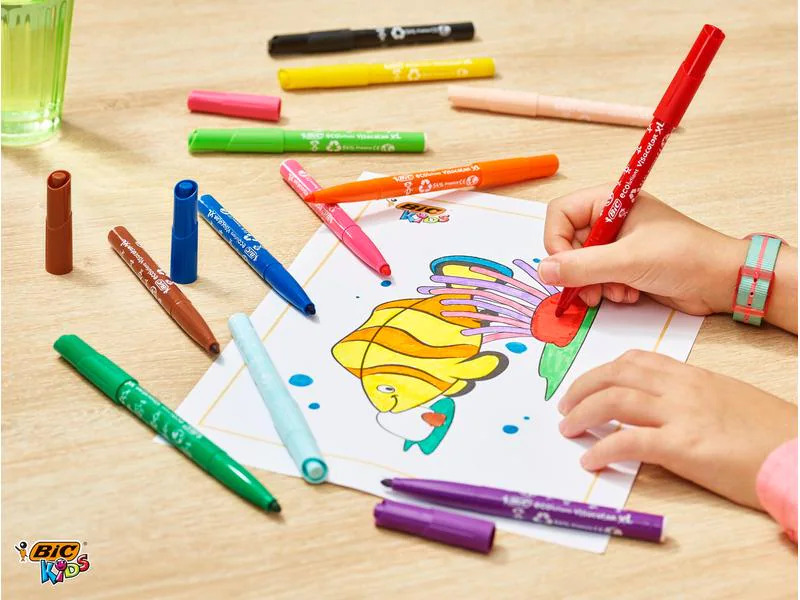 BIC Fasermaler Kids Visacolor XL ecolutions 12 Stück