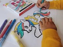 Bruynzeel Fasermaler Glitzer für Kinder, 6 Stück