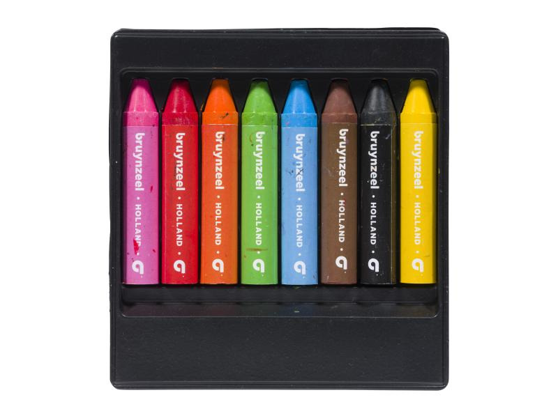 Bruynzeel Wachsmalstifte 8er-Set, Mehrfarbig