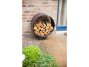 Esschert Design Holzregal Rund, Stahl