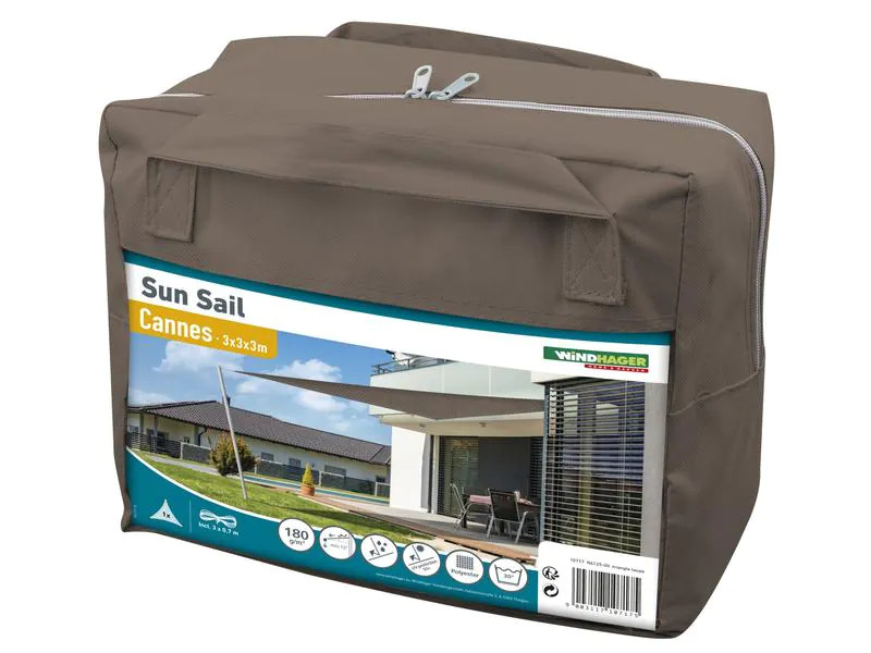 Windhager Sonnensegel Cannes, 300 cm, Dreieck, Anthrazit