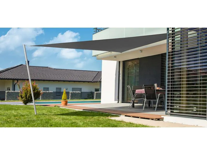 Windhager Sonnensegel Cannes, 300 cm, Dreieck, Grau