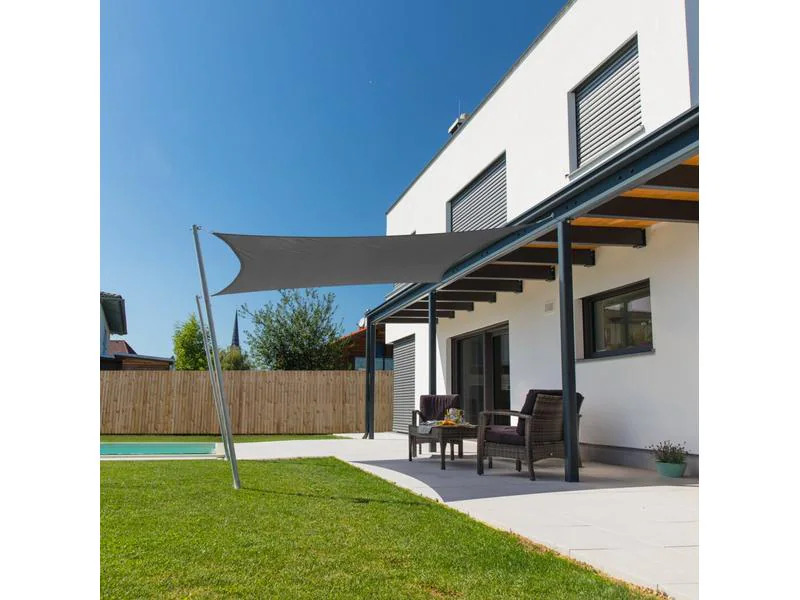 Windhager Sonnensegel Cannes, 300 cm, Quadratisch, Anthrazit