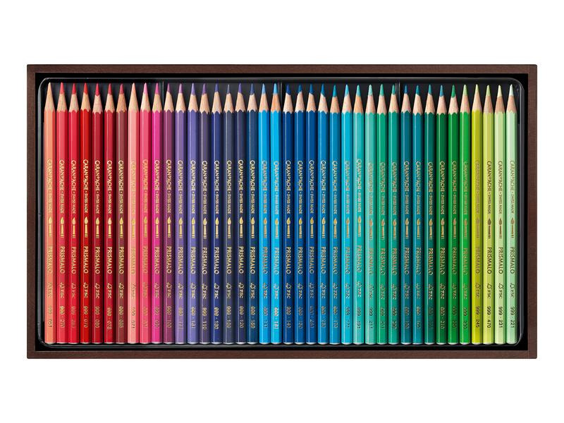 Caran d'Ache Holzkoffer Prismalo 80 Stück