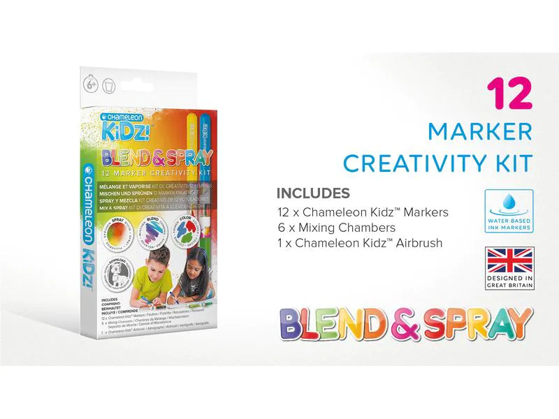 Chameleon Airbrush-Pustestifte Blend &amp; Spray Set 24 Stifte