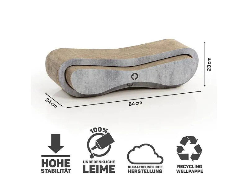 CanadianCat Kratzmöbel Set Orbit &amp; Satellite, Betonoptik