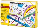 Eberhard Faber Fasermaler Glitter 16 Stück, Mehrfarbig