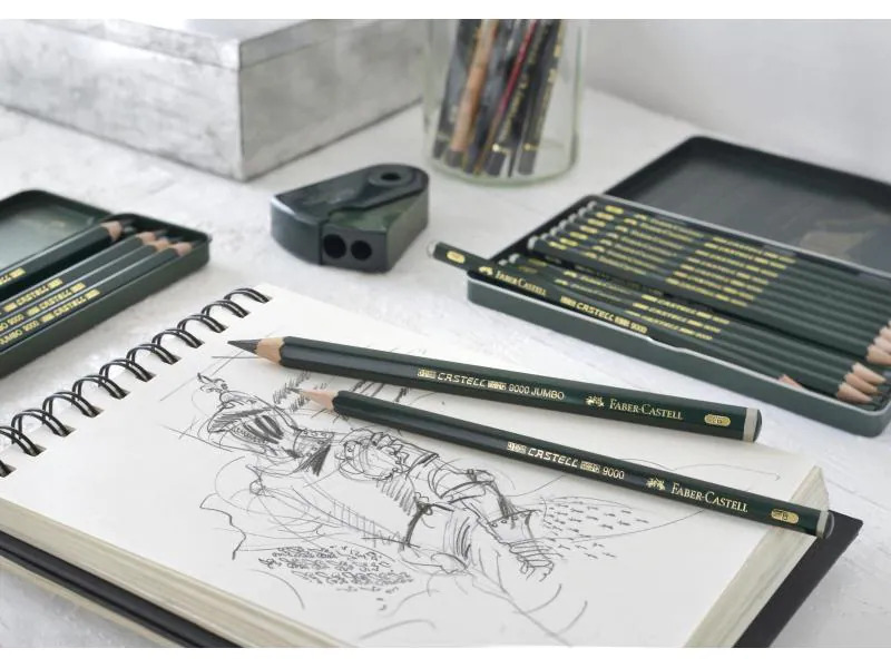 Faber-Castell Bleistift Castell 9000 5B-5H 12 Stück