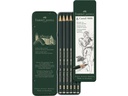 Faber-Castell Bleistift Castell 9000 6 Stück im Metalletui