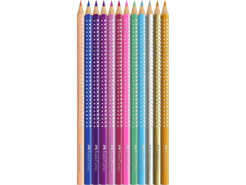 Faber-Castell Farbstifte Sparkle 12 Stück im Metalletui