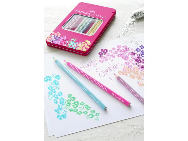 Faber-Castell Farbstifte Sparkle 12 Stück im Metalletui