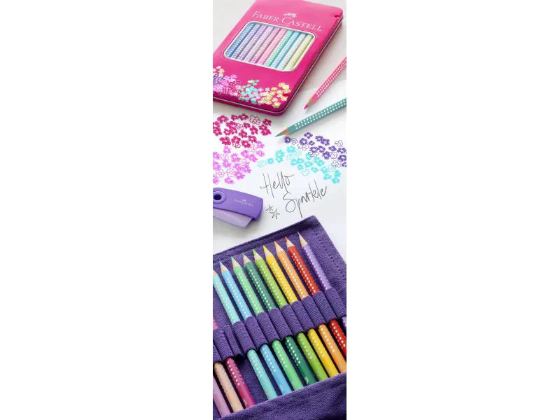 Faber-Castell Farbstifte Sparkle 12 Stück im Metalletui