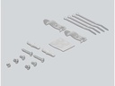 Delock Gehäuse Keystone Patchpanel 4 Port grau