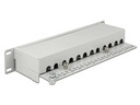 Delock Netzwerkpanel 12 Port 10 Cat.6 LSA Grau