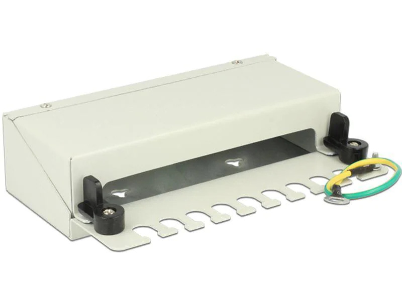 Delock Netzwerkpanel 8 Port Keystone Desktop grau