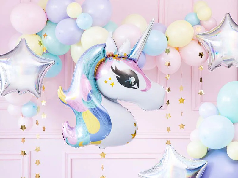 Partydeco Folienballon Unicorn Mehrfarbig