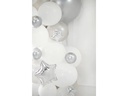 Partydeco Luftballon Glossy Silber, Ø 12 cm, 50 Stück