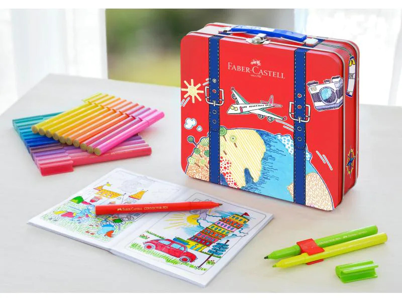 Faber-Castell Fasermaler Connector Reisekoffer