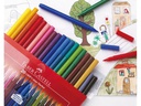 Faber-Castell Fasermaler Grip Colour Marker 20er Kunststoffetui