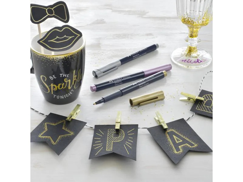 Faber-Castell Fasermaler Metallics 1.5 mm, Gold