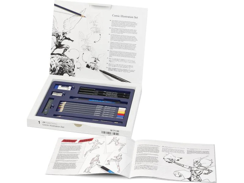 Faber-Castell Geschenkset Pitt Artist Pen Comic Illustration 15er Etui