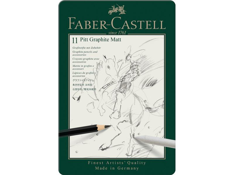 Faber-Castell Graphitstift Graphit-Set Matt 11 Stück