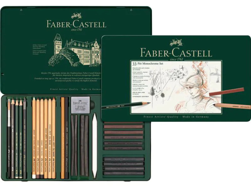 Faber-Castell Graphitstift Pitt Monochrome 33er Metalletui