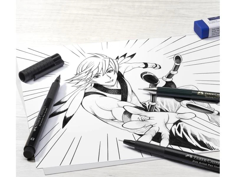 Faber-Castell Tuschestift PITT Artist Manga Starter Set 19-teilig