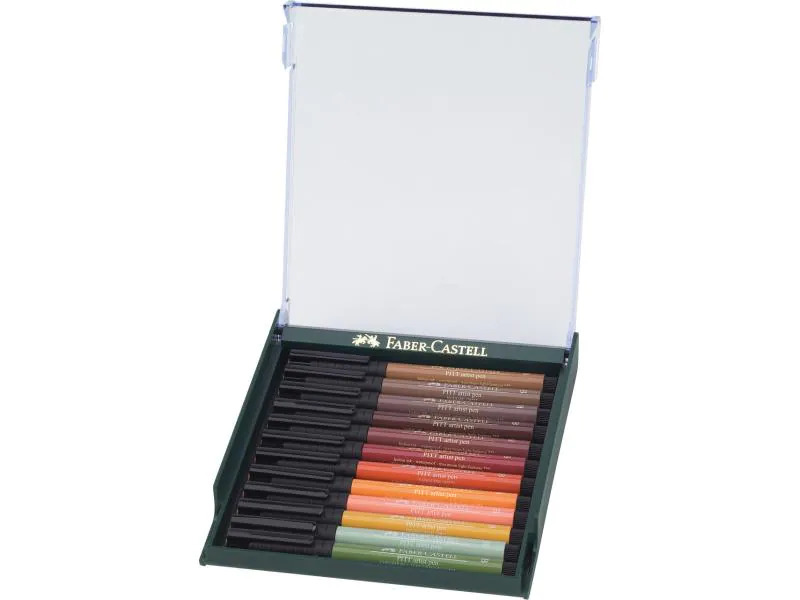 Faber-Castell Tuschestift Pitt Artist Pen B 12er Set