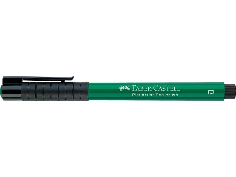 Faber-Castell Tuschestift Pitt Artist Pen B Phthalogrün Dunkel