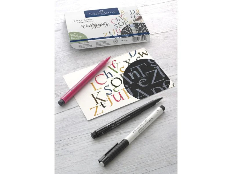 Faber-Castell Tuschestift Pitt Artist Pen Calligraphy Classic 4er Etui