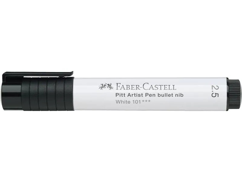Faber-Castell Tuschestift Pitt Artist Pen Rundspitze Weiss