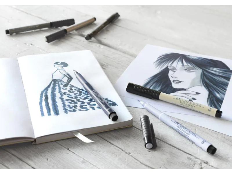 Faber-Castell Tuschestift Pitt Artist Pen Soft Brush 4er Etui