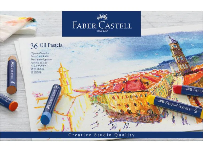 Faber-Castell Ölpastellkreide Oelpastell 36er, Mehrfarbig