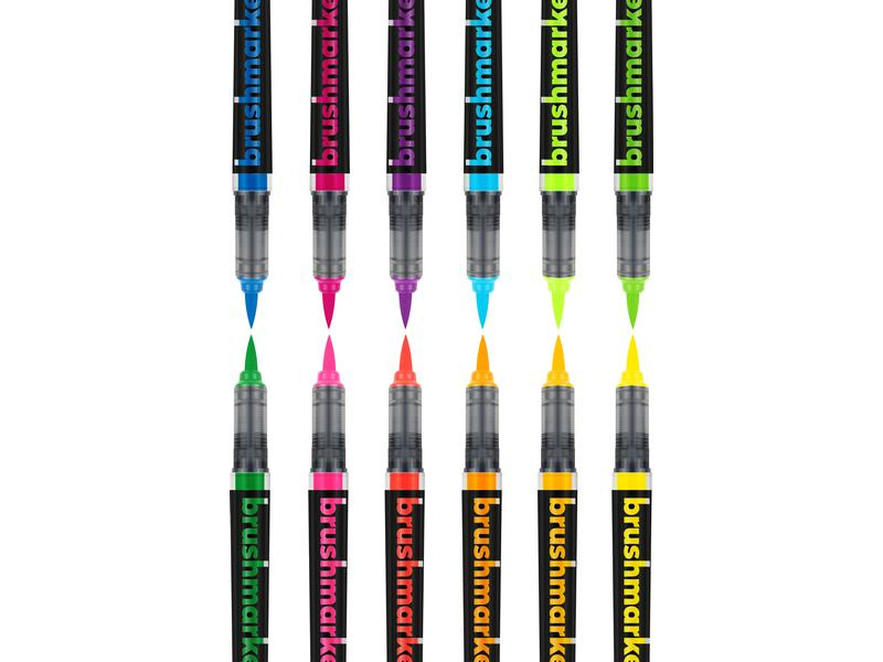 Karin Fasermaler Brushpen PRO 27C12 Neon colours