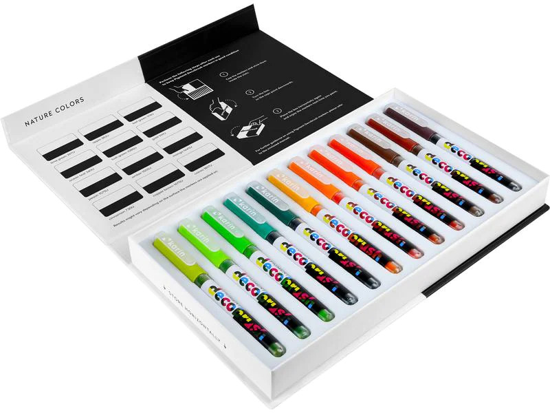 Karin Fasermaler Bruspen Pigment Deco Brush Natur Colours