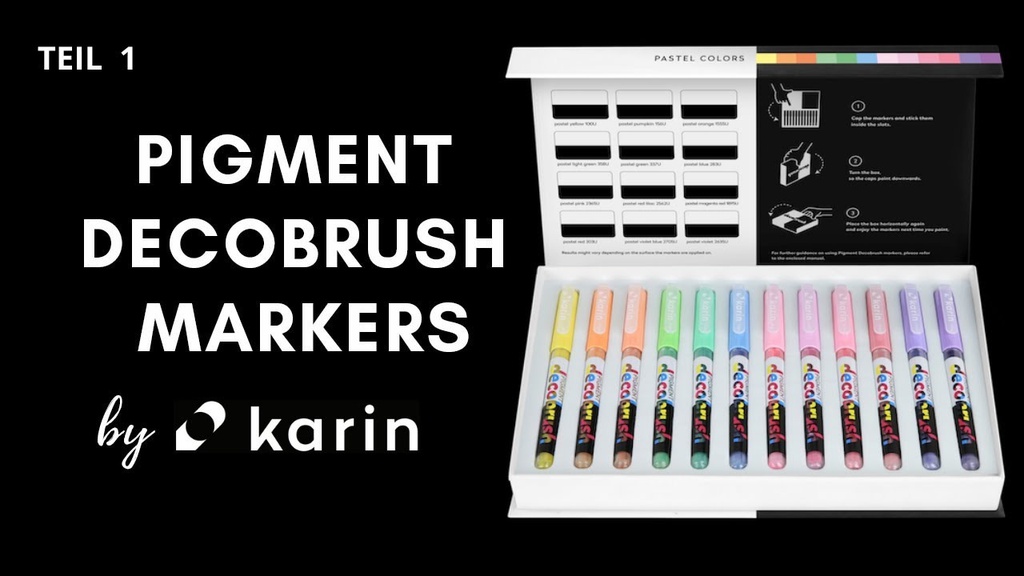 Karin Fasermaler Bruspen Pigment Deco Brush Natur Colours